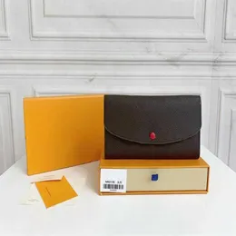 レディスデザイナーボックスダストバッグ9カラーのレトロ長い財布クラシックレレザーレザーウォレットコインバッグ