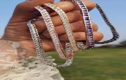 Handgefertigte 925er Silber 4 mm quadratische Moissanit-Armbänder für Damen und Herren, Verlobung, Hochzeit, Edelsteinschmuck. Fünf Stile: 8098369
