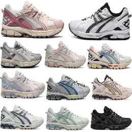 Designer tênis de corrida gel kahana8 baixo topo retro atlético homens mulheres treinadores esportes ao ar livre tênis obsidian cinza creme branco preto hera outdoor trail sneakers d68