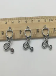 Hele 150 stuks stethoscopen antieke zilveren bedels hangers Sieraden DIY Voor Ketting Armband Oorbellen Retro Stijl 2815mm1806816