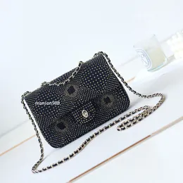 10a 고품질 디자이너 가방 20cm 숙녀 가방 반짝이는 다이아몬드 고급 숄더백 스팽글 새로운 여성 핸드백 반짝이 지갑 상자