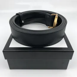 Mode män bälte kvinnor stora guld spänne äkta läderbälte klassiska bälten ceinture 2cm 3 0cm 3 4cm 3 8cm bredd med Box182f