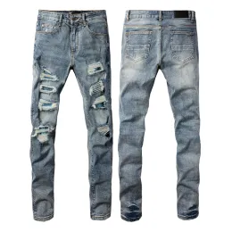 2023 ksubi Jeans Designer Herren Lila Jeans Ripped Straight Regular Jeans Denim Tears Washed Old Lange schwarze Jeans gestapelte Jeans