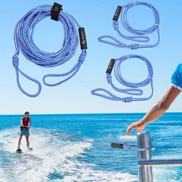 Corda da traino Tubo da barca portatile Corda trainabile Lunghezza regolabile Resistente ai raggi UV con portacorda Accessori per sport acquatici da surf 231225