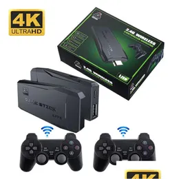 Lettori di giochi portatili M8 Console video 2.4G Doppio controller wireless Stick 4K 10000 giochi 64Gb Retro per Ps1 / Gba Drop Delivery Acce Dh1Bd