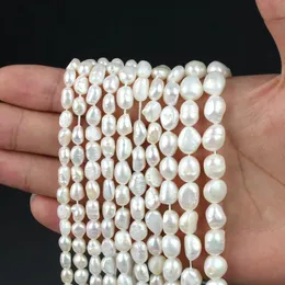 Pulseras Perlas naturales Perlas de agua dulce Cuentas de perlas sueltas de forma irregular de alta calidad para hacer joyería Diy Collar Pulsera