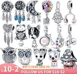 Plata Charms di Ley 925 Argento Dream Catcher Serie Fit 925 Braccialetti originali Pulseira Fai da te 2021 Nuovo280P8068392