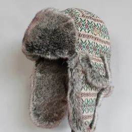 Gorro de bombardero ruso de invierno para mujer y hombre, gorros de nieve con solapa para la oreja, sombrero Unshanka 231225