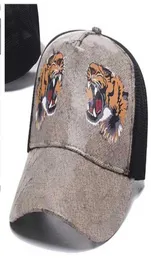 2022 새로운 럭셔리 디자이너 모자 Men039S Tiger Snake Caps 여자 039S Four Seasons Allmatch Baseball Cap Sun Hat Youth Fashion C6118328