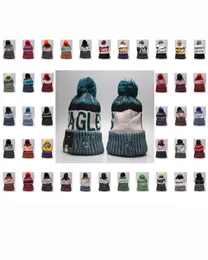 2020 Skull Caps Nieuwe Muts Met Pom Pom Mutsen Hip Hop Caps Borduren Sport Hoeden Aangepaste Warme Gebreide Muts Heren Dames Hoge quali2427914