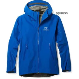 Men's Designer Activewear Arcterys Hoodie Jacket Coats Purchase Archaeopteryx Beta LT Sprint Coat Blue Outdoor Waterproof Breathable Coat CMHM