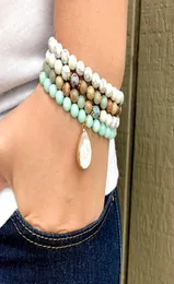 MG0993 Natural Howlite Amazonite 108 MALA kraftfull lugnande buddhistarmband Gemstone Jewelry for Anxiety5129608