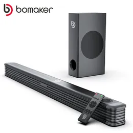 Altoparlanti BOMAKER 150W 2.1 TV Soundbar Sistema audio Home Theater Altoparlanti Bluetooth SoundBar Supporto subwoofer Altoparlante ottico coassiale AUX