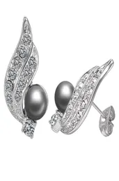 Yoursfs 6 paires ensemble Zircon plume noir perle boucles d'oreilles femme mode bijoux 18 K plaqué or 8757668