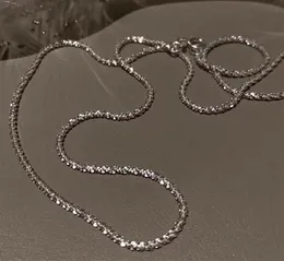Populära 925 Sterling Silver Galaxy Sparkling ClaVicle Chain Necklace Women039s utsökta smycken Bröllopsfest födelsedagspresent2791512758