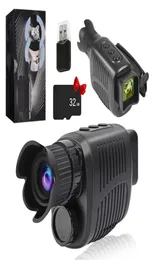 Dispositivo de visão noturna monocular 1080p hd câmera infravermelha 4x zoom digital telescópio de caça dia selvagem duplo uso p o vídeo 2207216375640