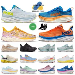 Hoka One One One Bondi 8 운동화 카본 X 3 현지 부츠 Clifton 8 9 Speedgoat Professional Ultra Likendable Shock 흡수 남성 여성 야외 트레인 36-47