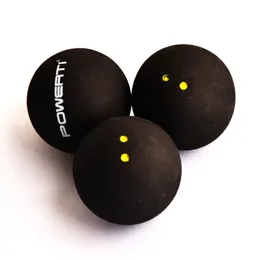 Palla da squash a doppio punto giallo in 3 parti personalizzata professionale ad alta elasticità resistente al gioco per allenamento e pratica 231225