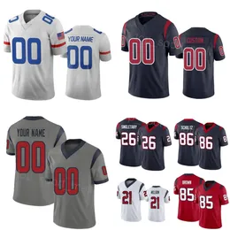 Partihandel män kvinnor ungdomsfotboll 26 Devin Singletary Jersey 3 Tank Dell 85 Noah Brown 86 Dalton Schultz 53 Blake Cashman 6 Denzel Perryman 21 Steven Nelson Salute till S