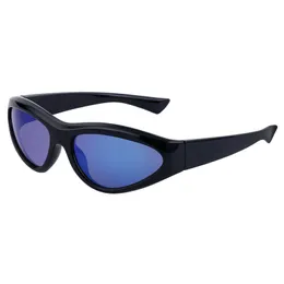 Trendiga Simple Sport Solglasögon Bågram med trianglarlinser Goggles Sun Glasses