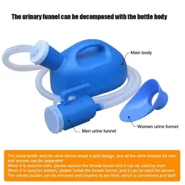 Tools 2000ml Men Women Urine Bottle Hospital Car Leakproof Potty Portable Travel with Lid Handle Reusable Long Hose Camping Toilet