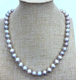 NATURAL 910 MM PURPLE freshwater PEARL NECKLACE 18quot AA013464126