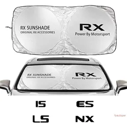 Sunshade Car Windshield Sun Shade Cover för Lexus Es Rx NX CT200H FSPORT LS UX LX GS GX är Auto Accessories Anti UV Sun Visor Protector