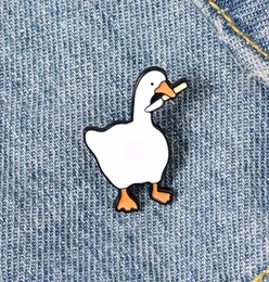 Trendiga Creative Cartoon Big Goose Cat Pins Brosches Söt emalj Personlighet Badge Allmatch Clothing Accessories AB9978024891