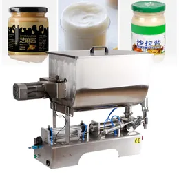 Fully Automatic Horizontal Pneumatic Mixed Sauce Filling Machine Mixing Device Commercial Liquid Packaging Machine