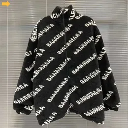 Chaquetas de moda para hombre Chaqueta de invierno para mujer Diseñador Hombre Abrigo reversible clásico Mujer Abrigos con patrón de letras de lana M-XXL1234