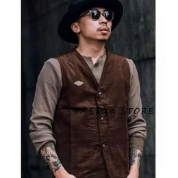 Elegant Man Vest Suit for Men Formal Wear Gothic Chaleco Corduroy Male Vests Suits Men's Waistcoat Gilet Jackets Mens Fan