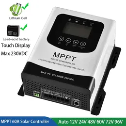 Accessoires 12V 24V 48V 60V 72V 96V 50A 60A MPPT Solar Laadontlading controller PV Regulator 230VDC Voor Lifepo4 Lithium GEL Batterij