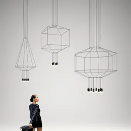 Projektant żyrandol oświetlenie nowoczesne do życia w jadalni sypialnia nordycka przewod lobby schodowe na poddaszu lampy wiszące lampy pend297J