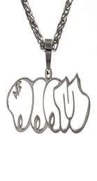 MF Doom Mm Food Fashion Brand Pendant Necklace Men And Women HipHop Personality Couple Street AllMatch Jewelry8164233