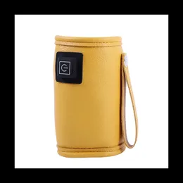 Scaldaacqua USB per latte, passeggino da viaggio, borsa termica, scaldabiberon per allattamento, sicuro per l'inverno all'aperto, giallo 231225