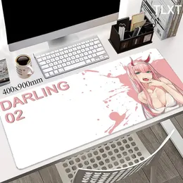 Rests Large Anime Mouse Mat Zero Two 002 Mousepad Big Gamer Mousepads Sexy Girl Rubber Keyboard Mats Desk Pad Hd Print Mouse Pads