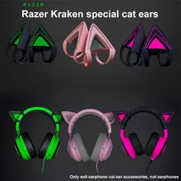 Kulaklıklar Razer Kraken Cat Ears Inar Kulaklık Aksesuarları Kraken TE V2 Kulaklıklar Oyun Bilgisayar Oyun Dekorasyon Değiştirme Parçaları