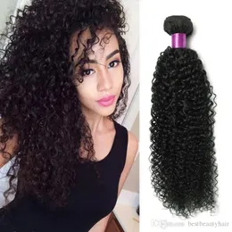 Wefts Brazilian Kinky Curly Human Hair3PCS/LOT BRAZILIAN HUMAN HAIR WAIVES WAVY KINKY CURLY HAIR EXTENSIONS 8A REMY BRAZILINA CURLY WEF