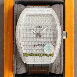 Eternity Jewelry Iced Out Relógios RRF V2 versão atualizada COLEÇÃO MASCULINA V 45 T D NR Japão Miyota Automático Gypsophila Dia306b