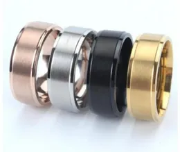 Anéis de banda Jewelrycouple presente de casamento homem mulher anel rosa ouro luxo jóias de aço inoxidável designer inteiro punk índice dedo4962563