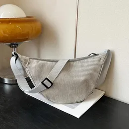 Abendtaschen Damen Cord Umhängetasche Einfarbig Knödel Einfache Reiseschlinge Hochwertige Damen Kleine Schultertasche