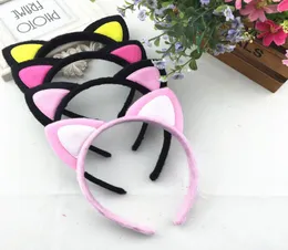 2017 Fashion New Women Cute Cat Ears Headband Lovely Animal Hair Band Multicolor Hairband Accessories 24PcsLot 2139358