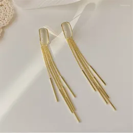 Dangle Brincos 2023 Tassel S925 Silver Needle Opal Feminino Longo para Mulheres Jóias Presente