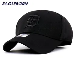 2022 Spandex Elastic Fitted Hats Sunscreen Detroit Baseball Cap Men Kvinnor Justerbara mössor Casquette Gorras Bone Reta Hela 2206081321