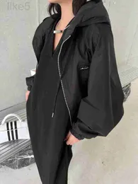 Женские куртки Дизайнерский бренд в корейском стиле с капюшоном на молнии Свитер Пальто Осень 2023 Новый модный и вестернизированный топ с длинным рукавом, уменьшающий возраст, BC0G