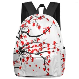 Zaino Cherry Blossom Borse da scuola per studenti Laptop personalizzate per uomo Donna Donna Mochila da viaggio