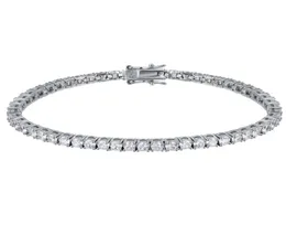 Bracelet de Tennis en argent 925 massif, 1521cm, bijoux pavés complets de 3mm de 5A CZ, cadeau éternel pour femme, bijoux fins, 2293215