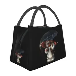 Taschen Gremlins Mogwai Monster Isolierte Lunchtaschen für Frauen wasserdichte Horror Gizmo Thermalkühler Bento Box Strand Campingreisen