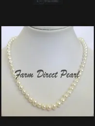 ювелирные изделия из тонкого жемчуга, натуральный жемчуг длиной 22 дюйма, 78 мм, белое жемчужное ожерелье6550103