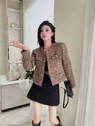 Kvinnorjackor Designer Brand 2023 Autumn New High-End Clothing Temperament Liten doftande Top Stature Suit Short Jacket Spring och IIJP